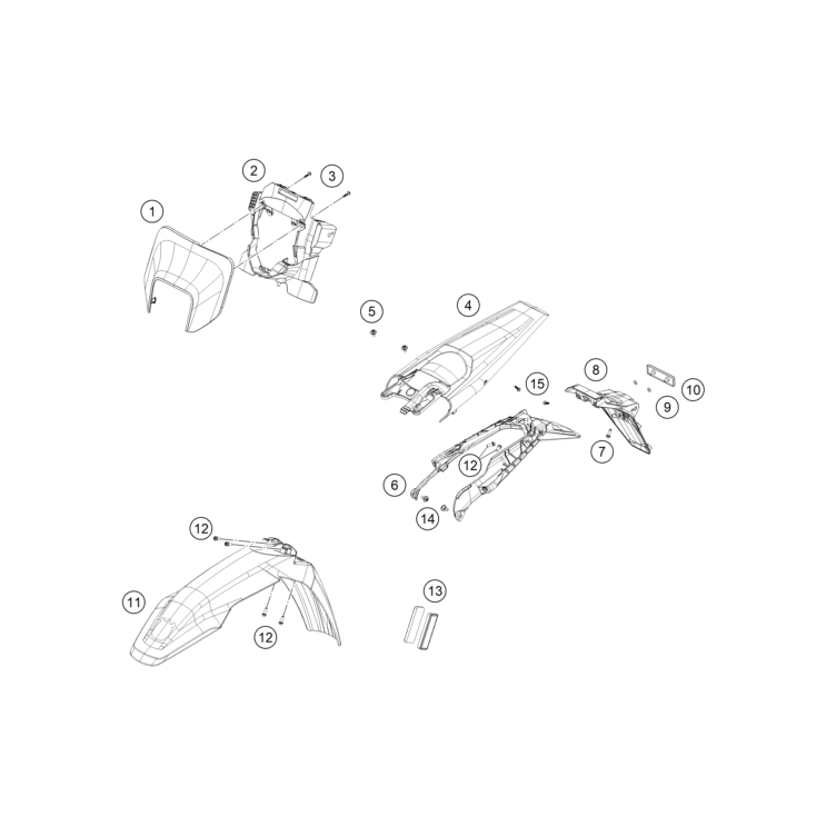 PLAQUE, GARDE-BOUE HUSQVARNA 150 TE 2025